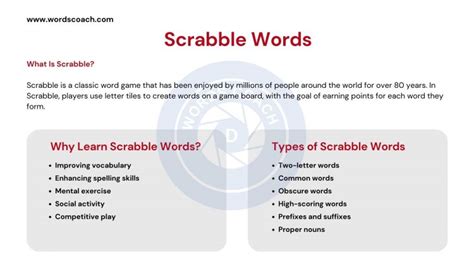 Scrabble Words in English - Word Coach