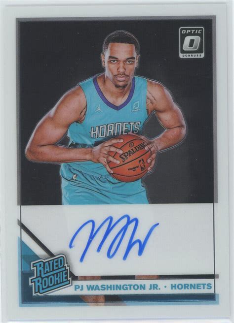 2019 20 Donruss Optic Rated Rookies Signatures PJ Washington Jr