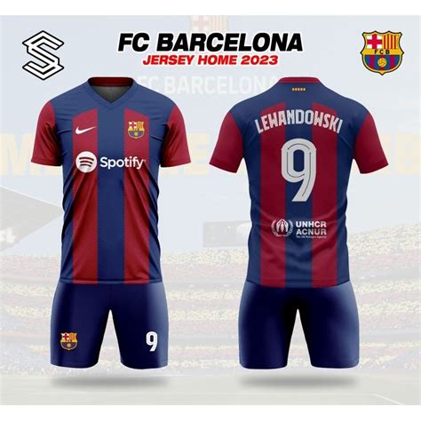 Jual Setelan Jersey Barcelona Home Away Baju Sepak Bola