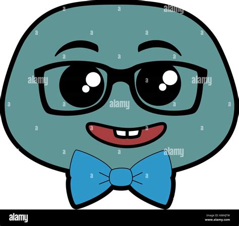 Nerd Emoji Face Icon Stock Vector Image Art Alamy