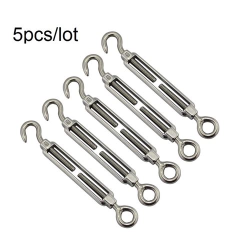 Pcs Stainless Steel Hook And Eye Turnbuckle Wire Rope Tension