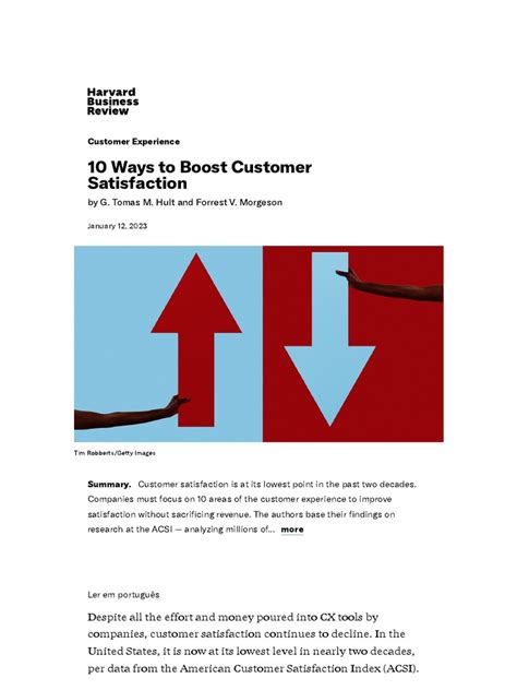 10 Ways To Boost Customer Satisfaction Pdf Customer Satisfaction