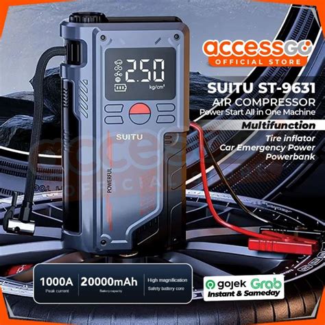 POMPA ANGIN ELEKTRIK Digital ST 9631 SUITU Multifungsi AIR COMPRESSOR