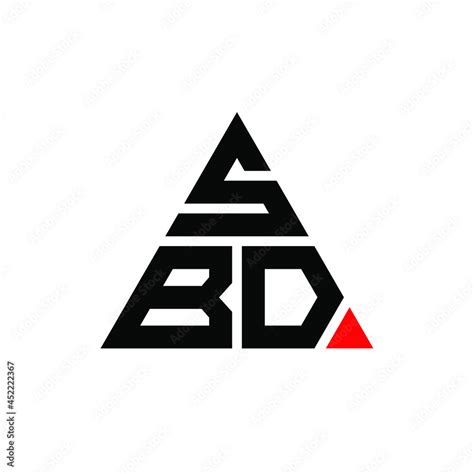 SBD triangle letter logo design with triangle shape. SBD triangle logo ...