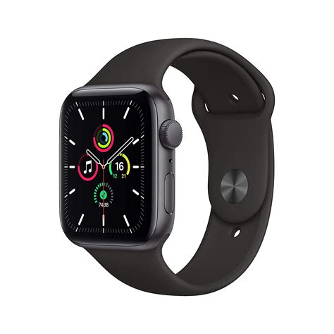 Apple Watch Se Gps Mm Space Grey Aluminium Case With Black Sport