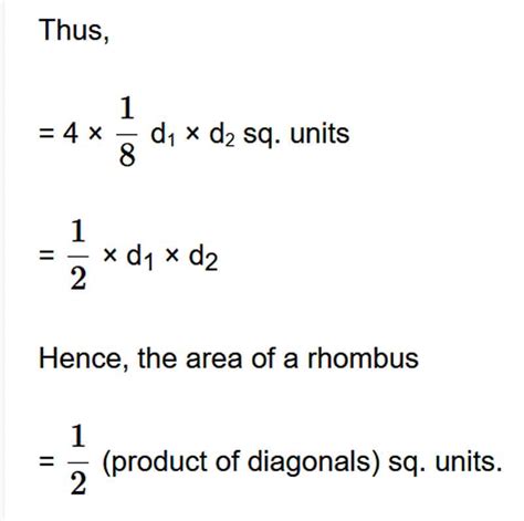 Perimeter of Rhombus Formula