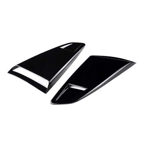 1Pair Car Side Window Quarter Rear Louver Scoops Side Vent Scoop Cover