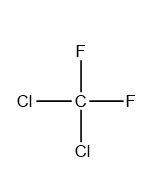 Determine the molecular geometry of $\ce{CF2Cl2}$. | Quizlet