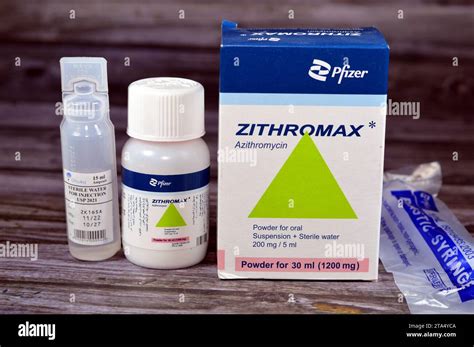 Cairo Egypt October 8 2023 Zithromax Azithromycin Suspension Powder