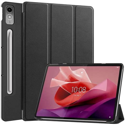 Lenovo Tab P12 Folio Case Cover Leather Trifold Stand