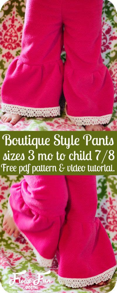 Childrens Boutique Style Pants Free Girl Pants Pattern Pants