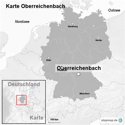 StepMap Karte Oberreichenbach Landkarte für Deutschland