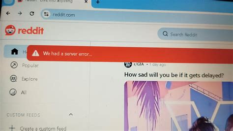 Reddit “We had a server error...” – Causes and Solutions