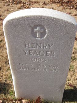 Henry Yeager inconnu 1873 Mémorial Find a Grave