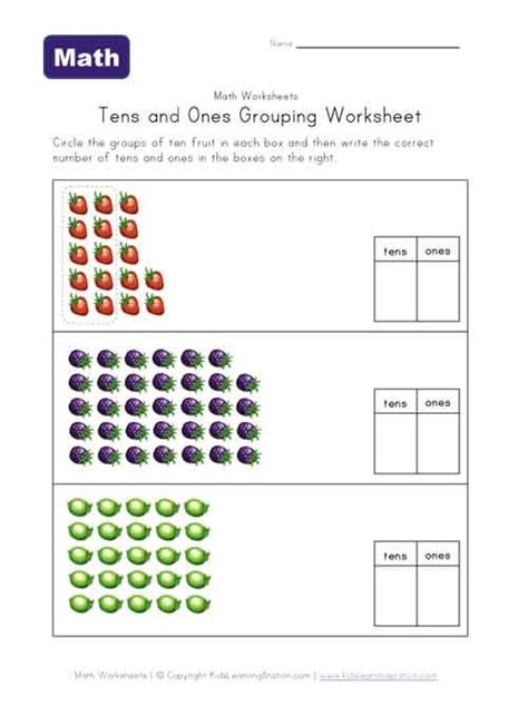 Tens And Ones Worksheet Year 1 Tens And Ones Number Separation Worksheet Teacher Made This