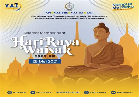 Selamat Memperingati Hari Raya Waisak 2565 BE Yayasan Administrasi