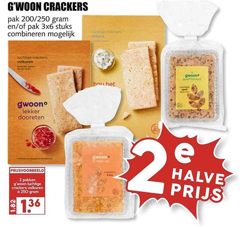 G Woon Crackers Aanbieding Bij Mcd Supermarkt Folders Nl