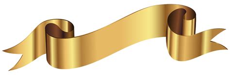 Golden ribbon 1197137 PNG