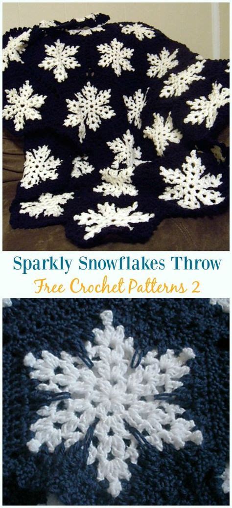 Snowflake Afghan Blanket Free Crochet Patterns Christmas Crochet