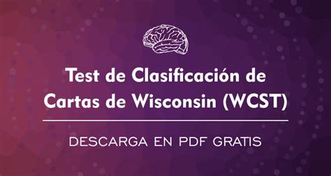 Test De Wisconsin Wcst De Cartas Pdf Gratuito