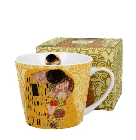 Kubek Prosty 610ml The Kiss Ecru By Klimt Porcelana Sklep Tea Club