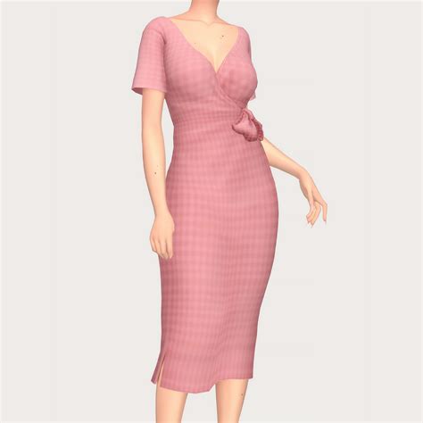 Download Bodycon Wrap Dress Female The Sims 4 Mods Curseforge