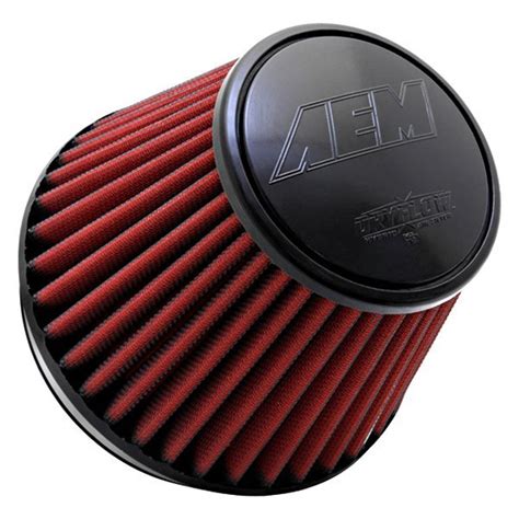 Aem Intakes Dk Dryflow Round Tapered Red Air Filter F X