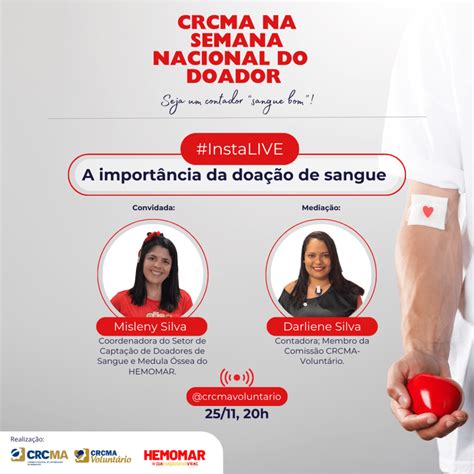 Hoje Acompanhe A Instalive A Import Ncia Da Doa O De Sangue