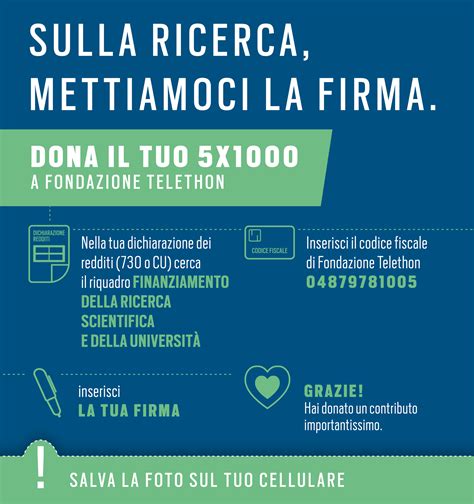 5 Per Mille Dona Il Tuo 5x1000 Alla Fondazione Telethon