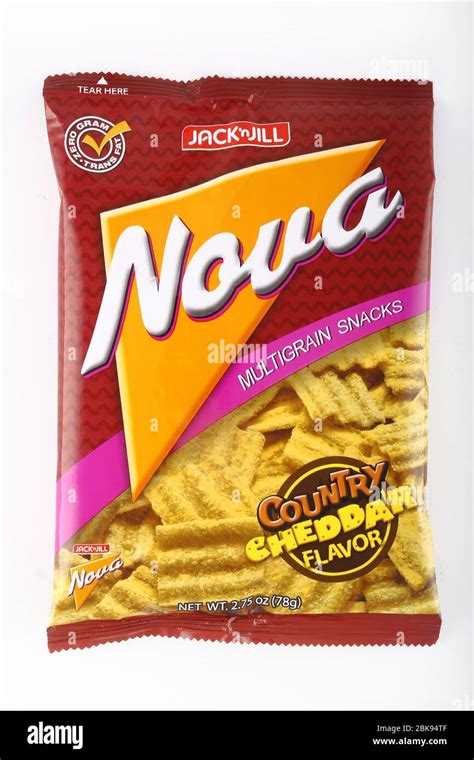 Antipolo City Philippines February 6 2019 Bag Of Nova Chips On An Isolated White Background