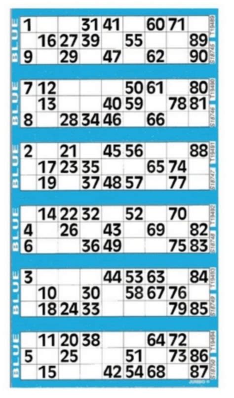 300 Bingo Game Single Ticket Card Flyer Pads Book 50 Sheet Etsy Uk