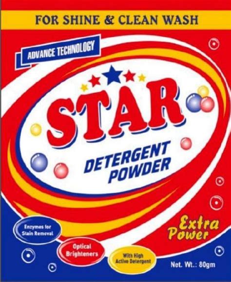 Star Detergent Powder For Cloth Washing Feature Remove Hard Stains Skin Friendly At Rs 50