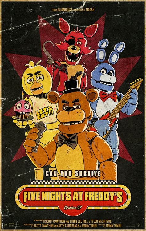 Five Nights At Freddy S Posterafdrukken Fnaf Kunst Idee N Tekenen