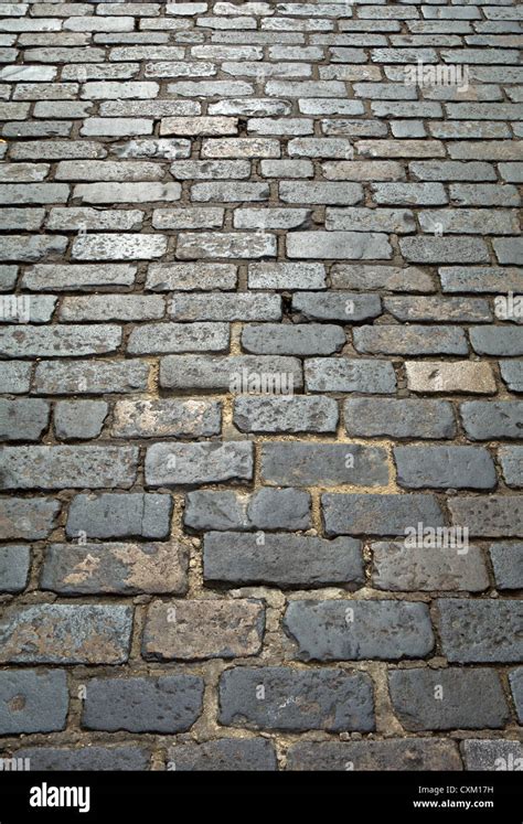 Old London Cobblestone Street Cobbles Close Up Stock Photo Alamy