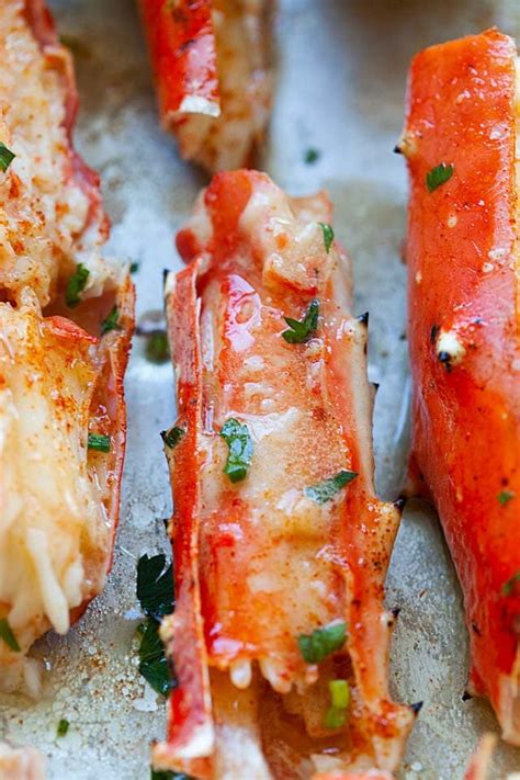 King Crab BEST Baked Crab Legs Recipe Rasa Malaysia