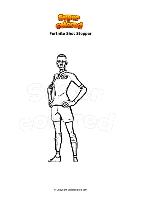 Coloriage Fortnite Shot Stopper Supercolored