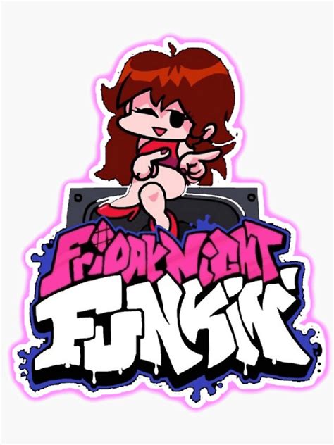 Friday Night Funkin Girlfriend Sticker For Sale By Hiphoorays Redbubble