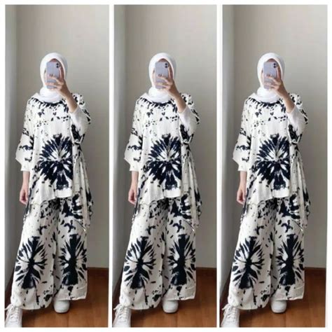 Jual BAJU SETELAN WANITA SHIBORI TIE DYE XXXXL HOMEMADE ONE SET SHIBORI