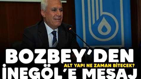 Bozbey den İnegöl e mesaj Alt yapı ne zaman bitecek Yıldırım