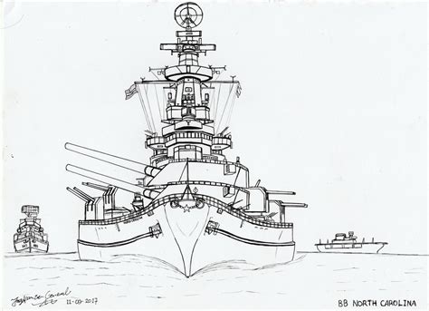 Battleship Sketch at PaintingValley.com | Explore collection of ...