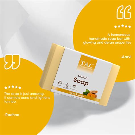 Buy TAC The Ayurveda Co Ubtan Handmade Bathing Soap With Turmeric