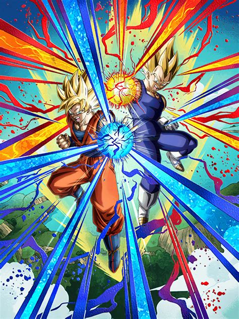 Ssj Goku And Ssj Vegeta Dokkan Battle Hd By Clannadan On Deviantart