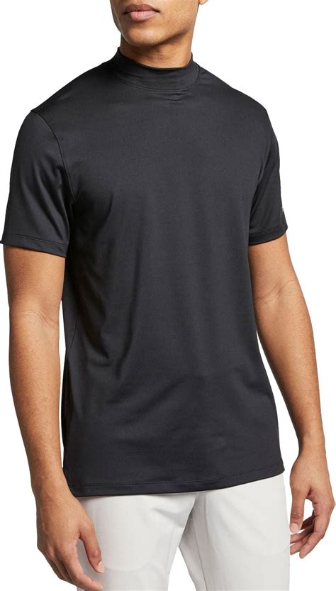 Nike Nike Mens Tiger Woods Mock Neck Golf Polo