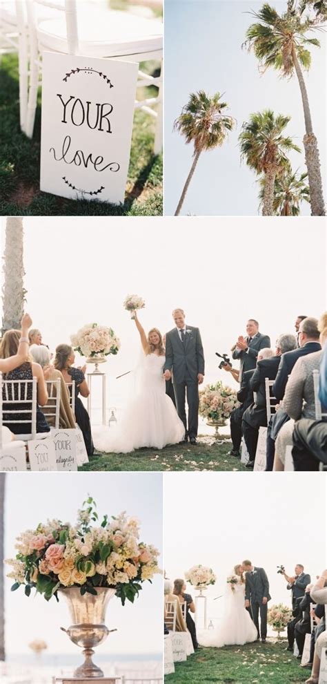 Elegant Beachside Wedding In La Jolla California Beachside Wedding