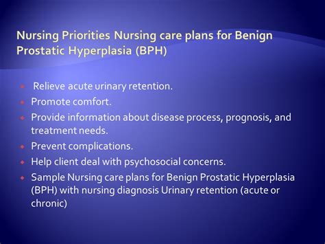 Ncp Nursing Care Plan On Benign Prostatic Off