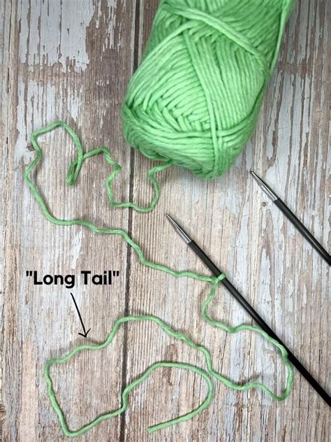 Einfacher Maschenanschlag Long Tail Cast On Simpleknittingpatterns