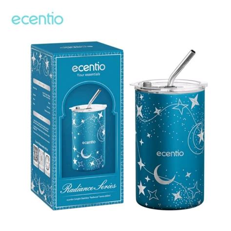 Jual Ecentio Tumbler Minum Stainless Steel Aesthetic Ramadan 600ml