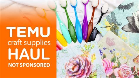 Temu Haul Of Craft Supplies Tools And How I Use Them Youtube