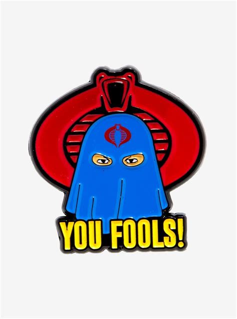 Gi Joe Cobra Commander You Fools Enamel Pin Marvel Spiderman Marvel