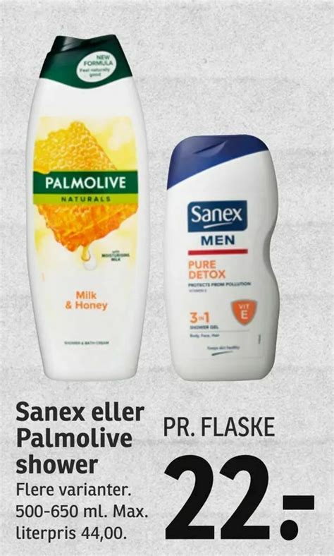 Sanex Eller Palmolive Shower Tilbud Hos Spar